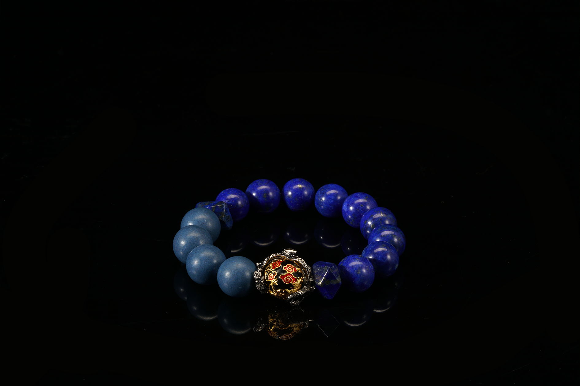 Azure Dragon Embracing the Moon